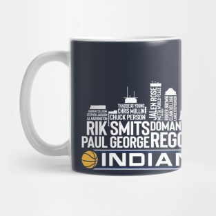 Indiana Basketball Team All Time Legends, Indianapolis City Skyline Mug